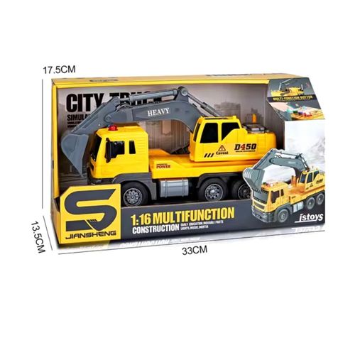 Truck Vehicle Set Pull Back Car Toys For Boys Kids Child Party Education Favors Toy Christmas Gift Set-Multicolour
