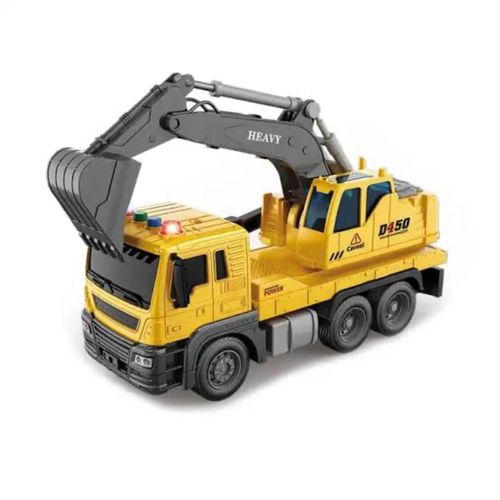 Truck Vehicle Set Pull Back Car Toys For Boys Kids Child Party Education Favors Toy Christmas Gift Set-Multicolour