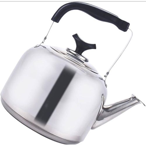 6L Non Electric Stainless Steel Boiling Kettle- Silver