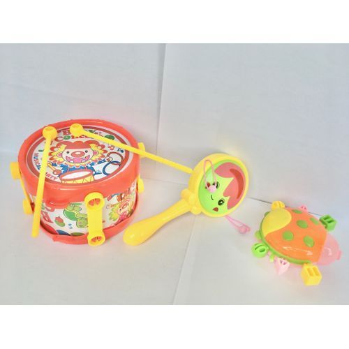 Other Colorful Baby Concert Set Rattles- Drum Musical Toy Set Rattle - Multicolour