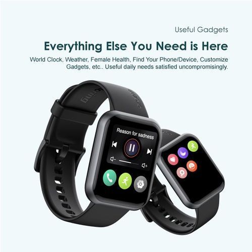 Oraimo Watch 2 Pro Bluetooth Calling Smart Watch - Black