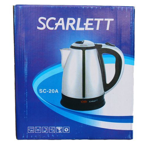 Scarlett Fast Percolator Electric Kettle 2litres - Silver Design May Vary