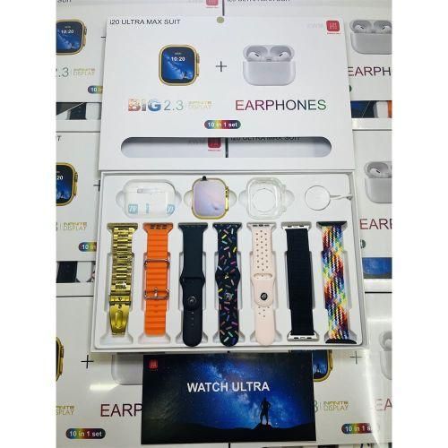 I20 Ultra Max Smartwatch 7 Straps Touch screen watch 9-Multi-colour