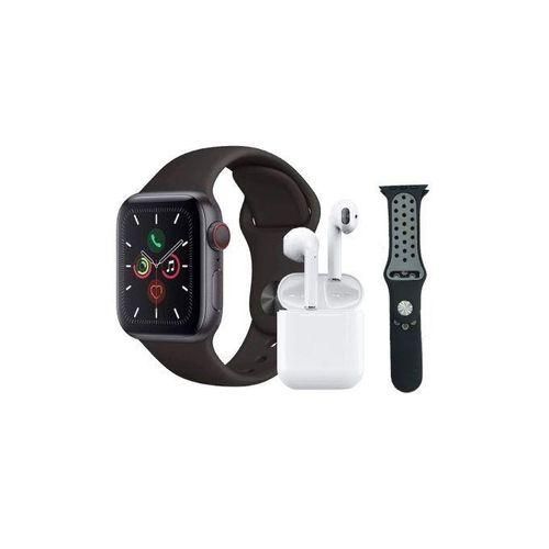 W26 Pro Max Smart Watch Plus Free Bluetooth AirPods 2in1- Black