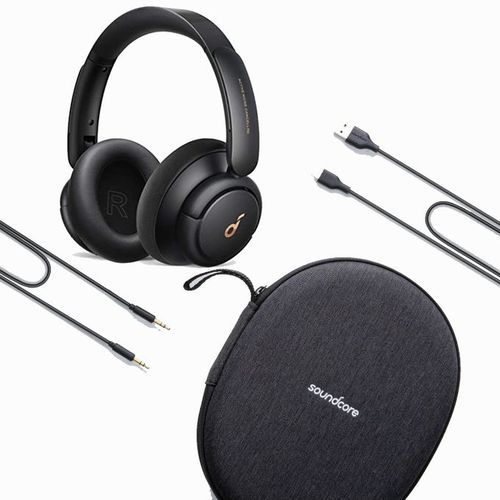 Anker Soundcore Life Q30 Bluetooth Noise Cancelling Headphones, 40H Playtime, USB Type C Fast Charge, Soft Earcups With Free Carry Case - Black