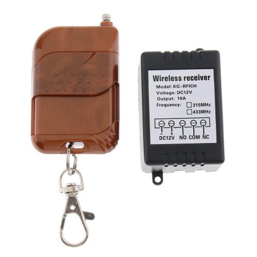 DC 12V 433MHz 800W 1 CH RF Relay Smart Wireless Remote