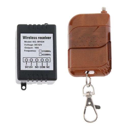 DC 12V 433MHz 800W 1 CH RF Relay Smart Wireless Remote