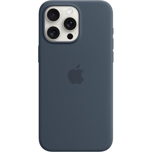 iPhone 15, 15 Plus, 15 Pro, 15 Pro Max Silicone Case with MagSafe - Blue