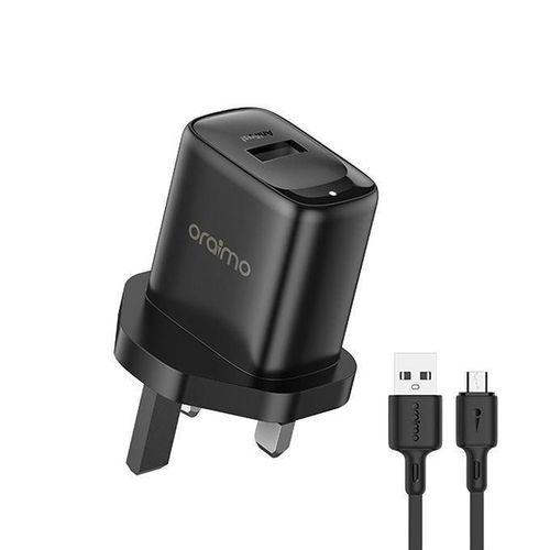 Oraimo 2A Fast Charger-BLACK