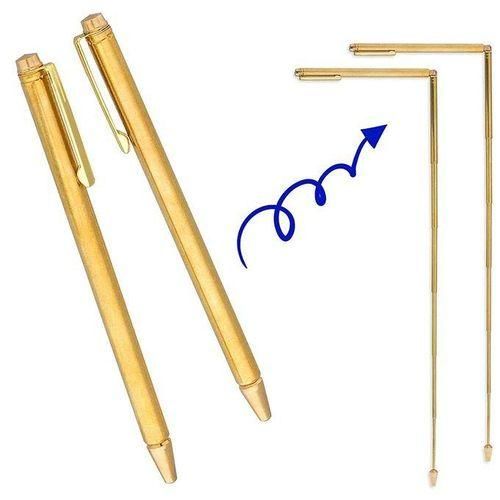 2PCS Dowsing Rods, Retractable Divining Rods, Portable Pen Shape L Rods, for Ghost Hunting Tools, Divining Water Etc.