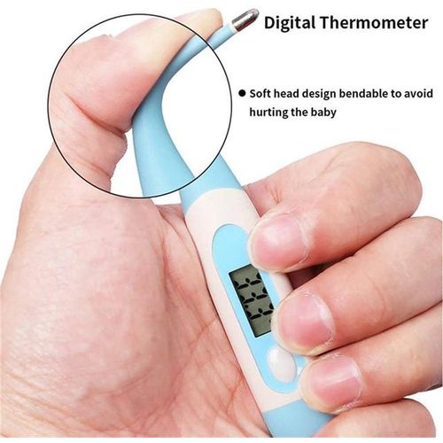13 PCS Baby Healthcare and Grooming Kit including Thermometer, Feeder, Nasal Aspirator, Finger, Toothbrush Newborn Manicure Set Infant Nail etc... - Pink
