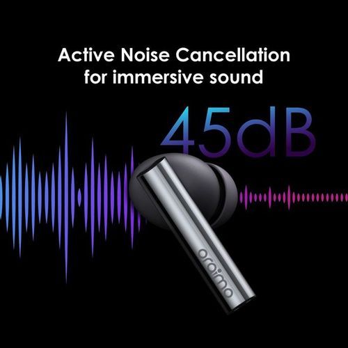 Oraimo FreePods Pro ANC Active Noise Cancellation True Wireless Earbuds - Black