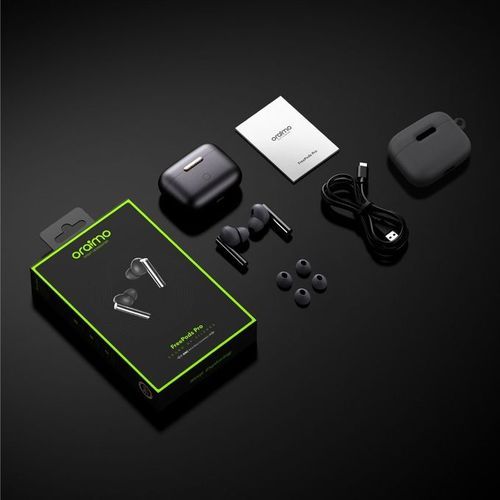 Oraimo FreePods Pro ANC Active Noise Cancellation True Wireless Earbuds - Black