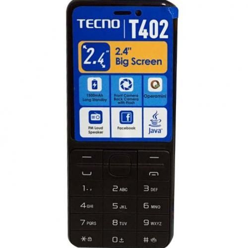 Tecno T402 Triple SIM 2.4″ 4MB RAM 4MB ROM 1150mAh – Black (1 YR WRTY)