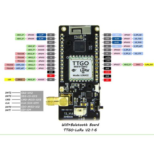 LoRa32 V2.1 433MHz OLED 0.96 Inch Bluetooth WIFI Wireless