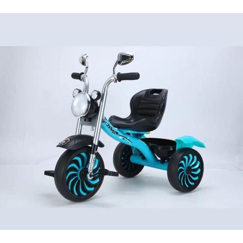 Children's Tricycle With Front Light-Blue