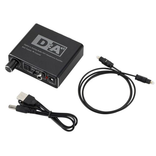 Digital to Analog Audio Converter Optical Fiber Coaxial Signal to RCA R/L Audio Decoder SPDIF ATV DAC Amplifier NO5277