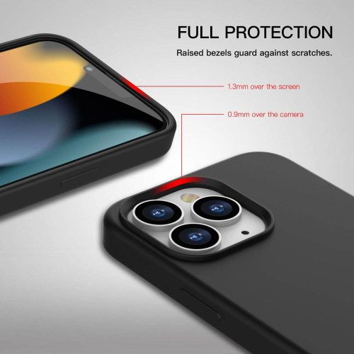Iphone 14 14 Pro 14 Pro Max 14 Plus Strong Liquid Silicone Case Black