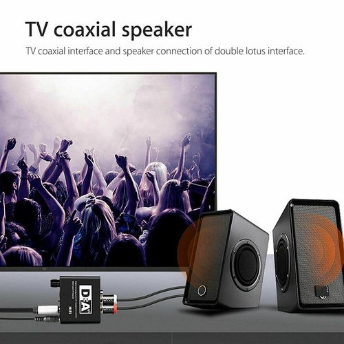 Digital to Analog Audio Converter Optical Fiber Coaxial Signal to RCA R/L Audio Decoder SPDIF ATV DAC Amplifier NO5277