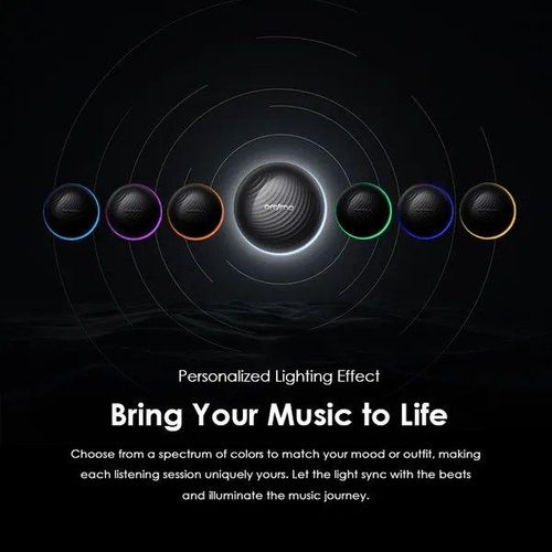 Oraimo SpaceBuds Hybrid ANC True Wireless Earbuds Customized Voice Prompt - Black