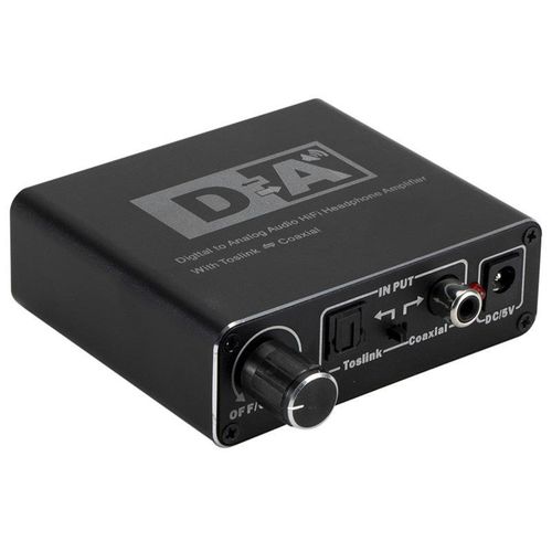 Digital to Analog Audio Converter Optical Fiber Coaxial Signal to RCA R/L Audio Decoder SPDIF ATV DAC Amplifier NO5277