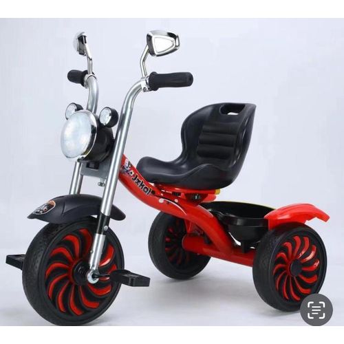 Children's Tricycle With Front Light-Red