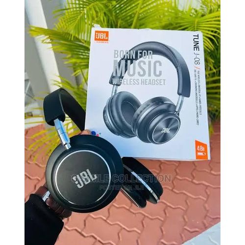 Jbl Tune J08 Super Bass Headsets Wireless Bluetooth Headphones-Black