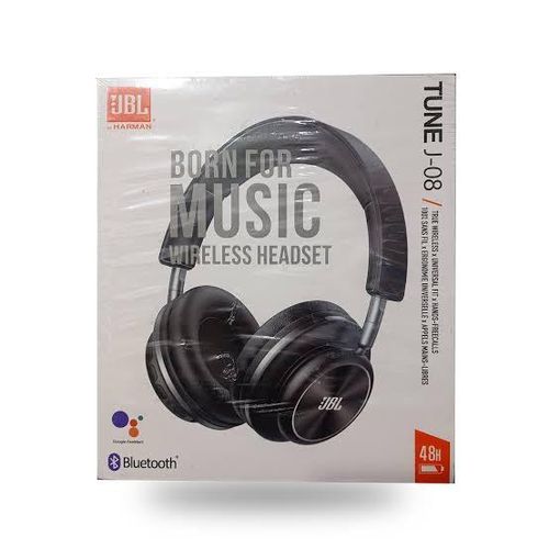 Jbl Tune J08 Super Bass Headsets Wireless Bluetooth Headphones-Black