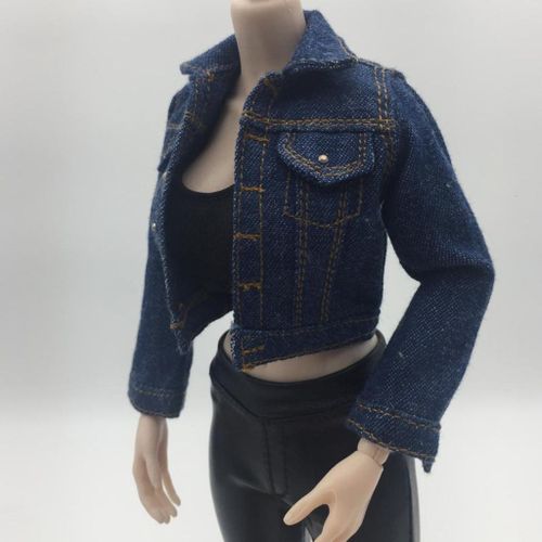 1/6 Scale Female Casual Jean Jacket For 12inch TC Figure