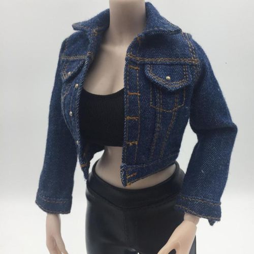 1/6 Scale Female Casual Jean Jacket For 12inch TC Figure