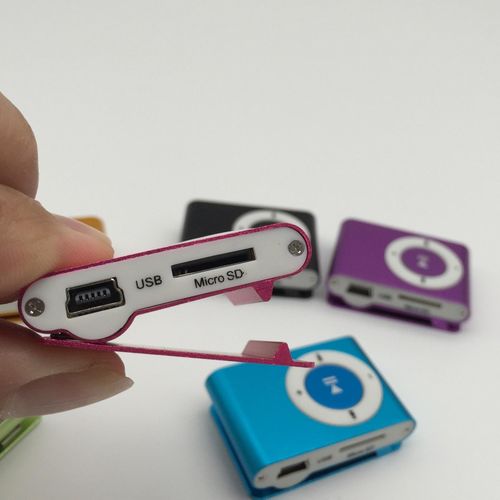 MP3 Player Sport Digital Music Support TF Card MP3 USB 2.0-Black