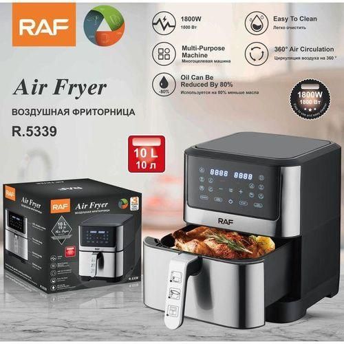 RAF 10L / 10 liters Easy-to-Use Digital Air Fryer - Black