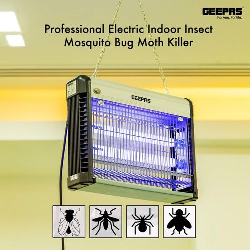 Geepas Fly And Insect Killer Powerful Fly Zapper 20W UV Light Professional Electric Bug Zapper, Insect Killer-Multi