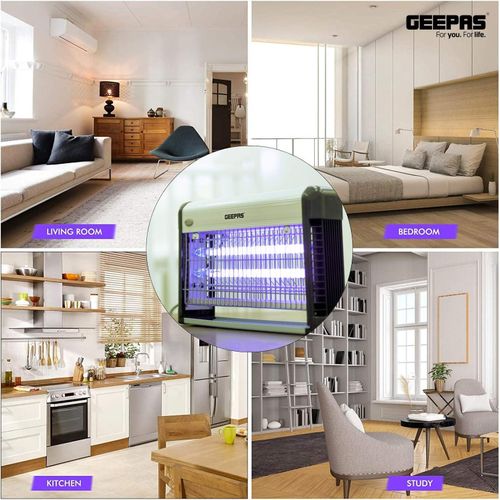 Geepas Fly And Insect Killer Powerful Fly Zapper 20W UV Light Professional Electric Bug Zapper, Insect Killer-Multi