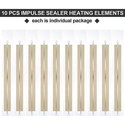 10 Pieces Impulse Sealer Replacement Parts Impulse Sealer Heating Elements Service Spare Repair Parts Kit for FS400