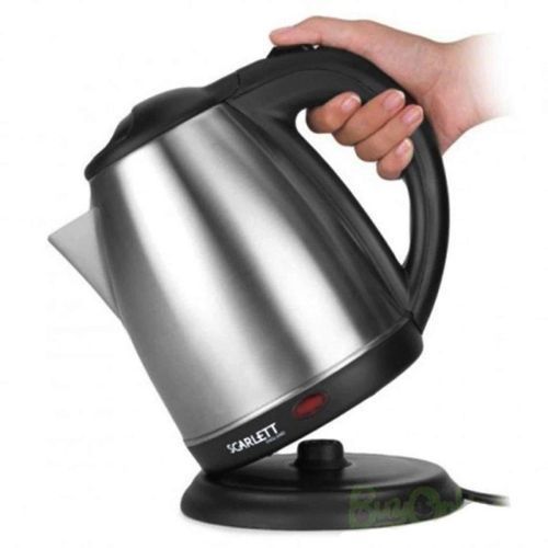 Scarlet Stainless Cordless Electric Kettle,  2.0 liters - Silver,Black