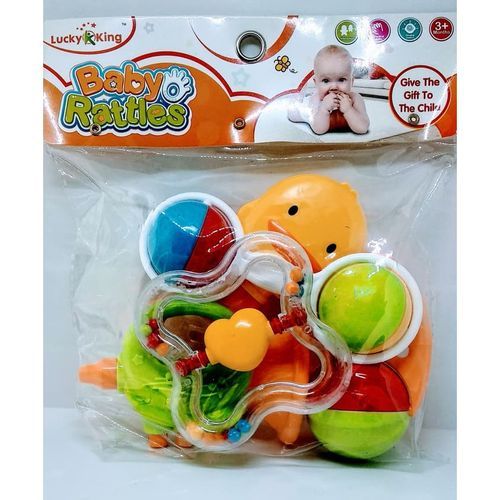 Baby Rattles (5 pcs)- Multicolor