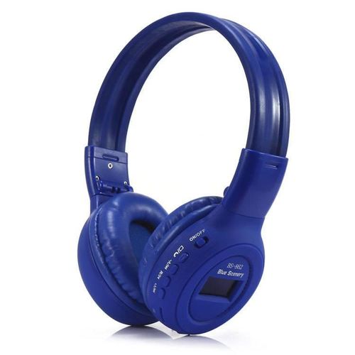 Bluetooth Wireless Bass Headpones With FM And Memory Card Slot - Multi Color