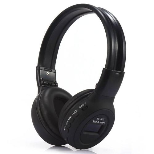 Bluetooth Wireless Bass Headpones With FM And Memory Card Slot - Multi Color