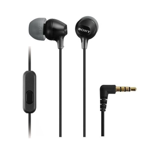 Sony MDR-EX15AP In-ear Headphones With Mic - Black