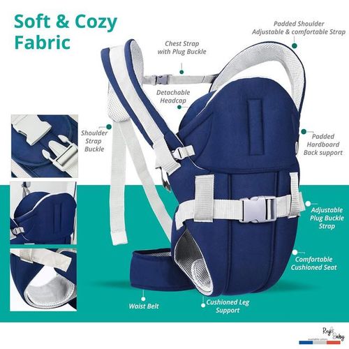 Ergonomic & Adjustable Infant Carrier for Baby Wrap with Padded Head and Lumbar Support, Shoulder