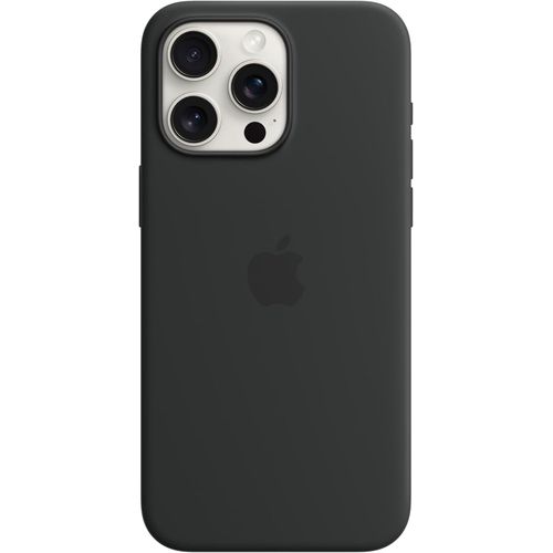 iPhone 15, 15 Plus, 15 Pro, 15 Pro Max Silicone Case with MagSafe - Black