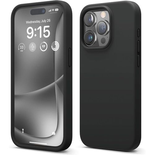iPhone 15, 15 Plus, 15 Pro, 15 Pro Max Silicone Case with MagSafe - Black