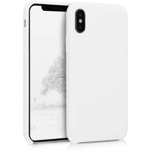 IPhone X, XR, XS, XS Max Case TPU Silicone Phone Cover With Soft Finish - White