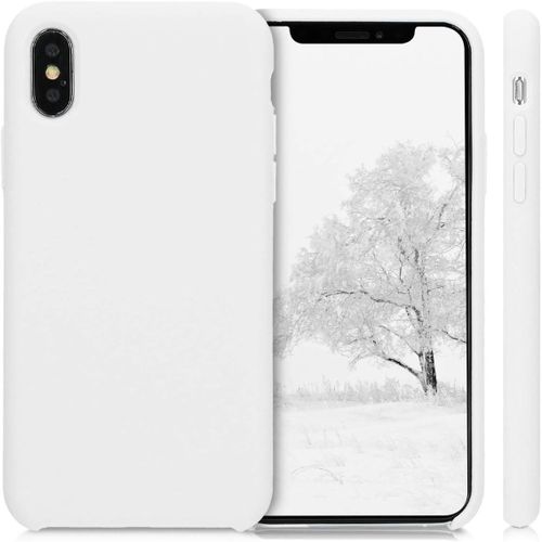IPhone X, XR, XS, XS Max Case TPU Silicone Phone Cover With Soft Finish - White