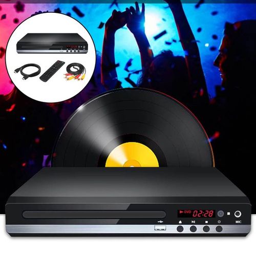 DVD Player Compact Region Free HDMI AV Cable UHD 1080P For Karaoke