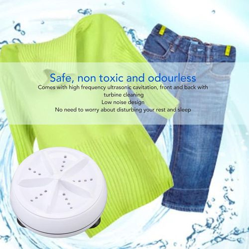 Portable Washing Machine Mini Ultrasonic Turbine Washer - Small, Multifunctional USB Powered Washing Machine for Travel Business Trip