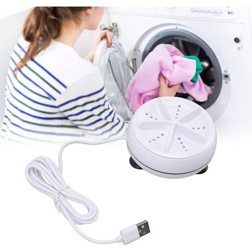 Portable Washing Machine Mini Ultrasonic Turbine Washer - Small, Multifunctional USB Powered Washing Machine for Travel Business Trip