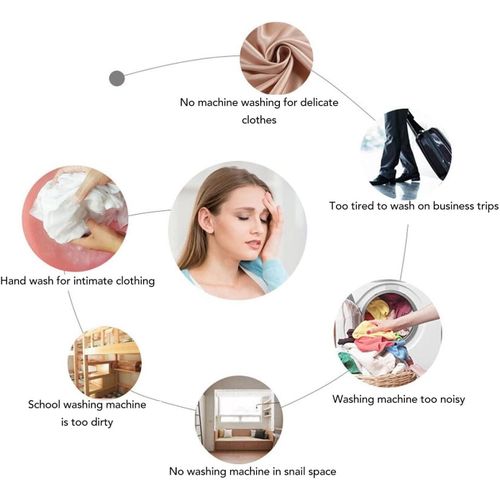 Portable Washing Machine Mini Ultrasonic Turbine Washer - Small, Multifunctional USB Powered Washing Machine for Travel Business Trip