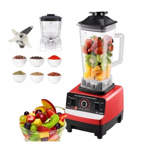 silver crest 2 in 1 Electric Food Blender 4500W Large Size 2L Unbreakable 6 Stainless Blades 15 Speed Multifunction Food Juicer Heavy Duty Motor Sc1589